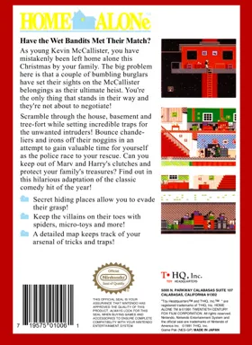 Home Alone (USA) (Rev 1) box cover back